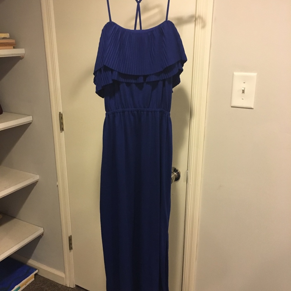 Olive and Oak Royal Blue Maxi Dress
